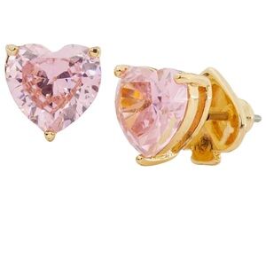 NWT ♠️ Kate Spade Crystal Heart Stud Earrings